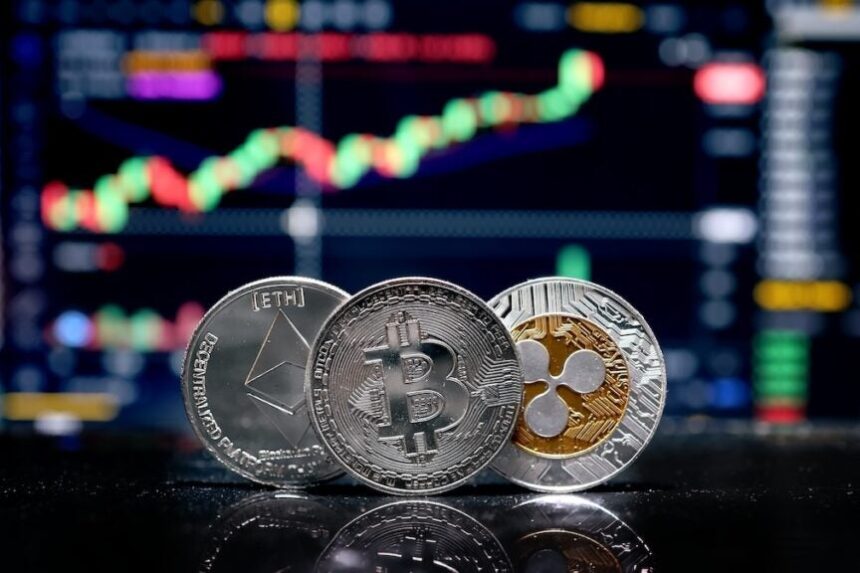 1758617767 Coin Bitcoin Eth And Xrp On Background