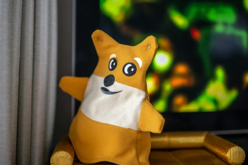 2149615337 this picture taken on march 19 2024 shows a side product from japanese shiba inu dog kabo