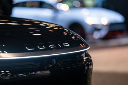 2209983378 new york new york a lucid gravity suv on display at the new york international auto show