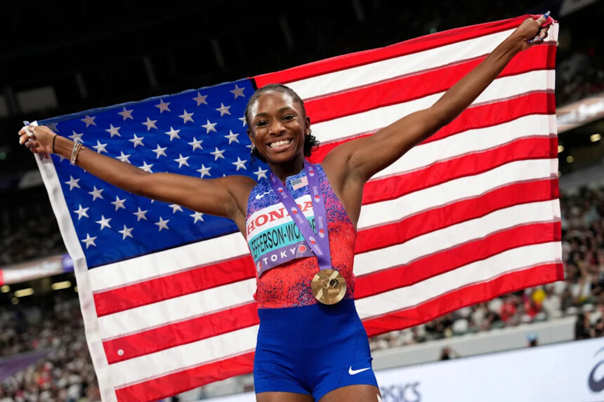 Melissa Jefferson-Wooden sets record in women's 100m at World Athletics Championships 1 484f0490 9173 11f0 bf3f 083cc84f9f2c