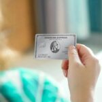 Amex Business Platinum Card over shoulder view