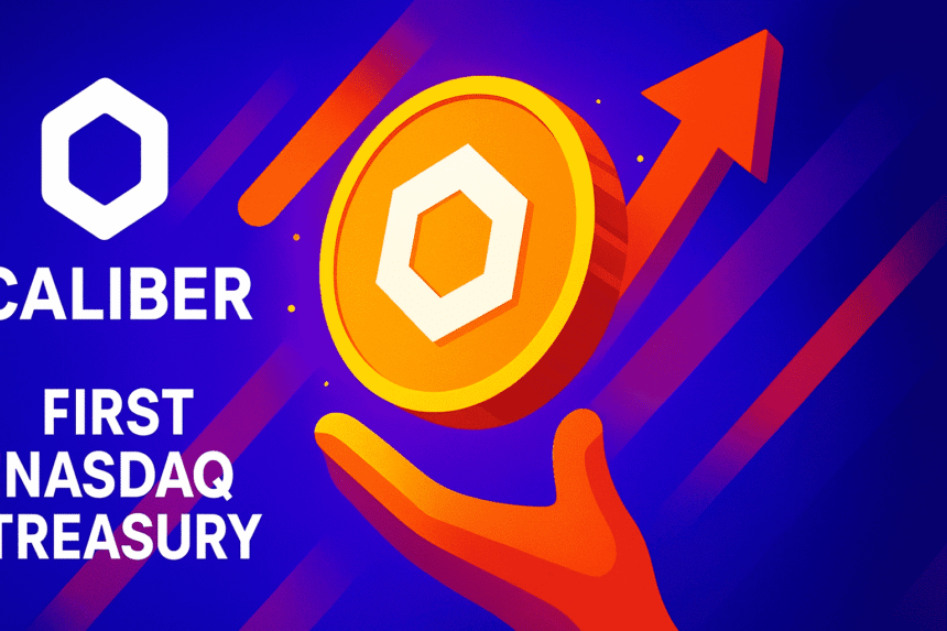 Caliber becomes first Nasdaq firm with a $LINK-focused treasury strategy after initial token purchase 1 Caliber Becomes First Nasdaq Listed Company to Add Chainlink to Treasury
