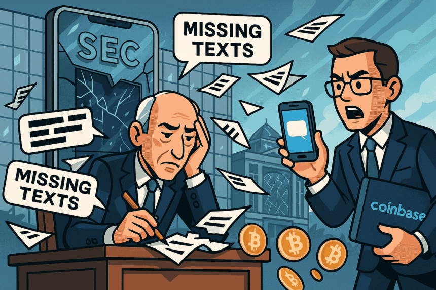 Coinbase Demands SEC Accountability Over Lost Gensler Texts