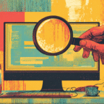 Examining digital infrastructure illustration