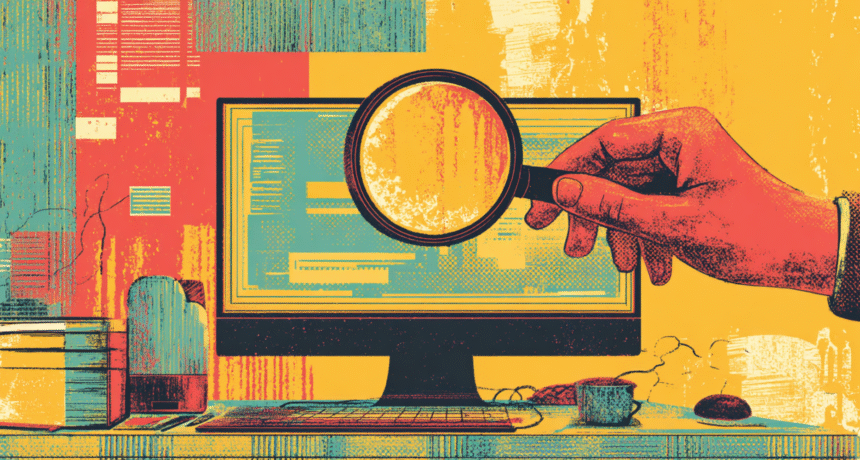 Examining digital infrastructure illustration