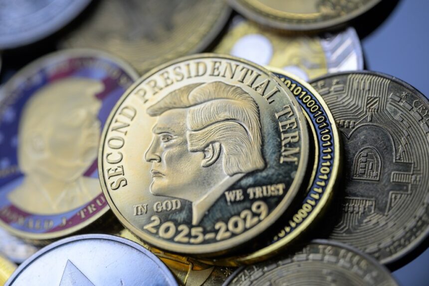 Statue of Donald Trump Holding Bitcoin Unveiled Outside Capitol Building 1 GettyImages 2227968885