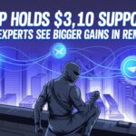 In the center the title XRP Holds 3.10 Support…