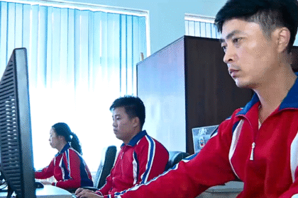 North Koreans using computers KCTV 20250921