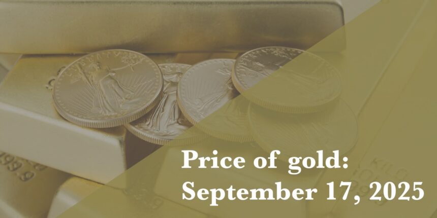 Price of Gold September 17