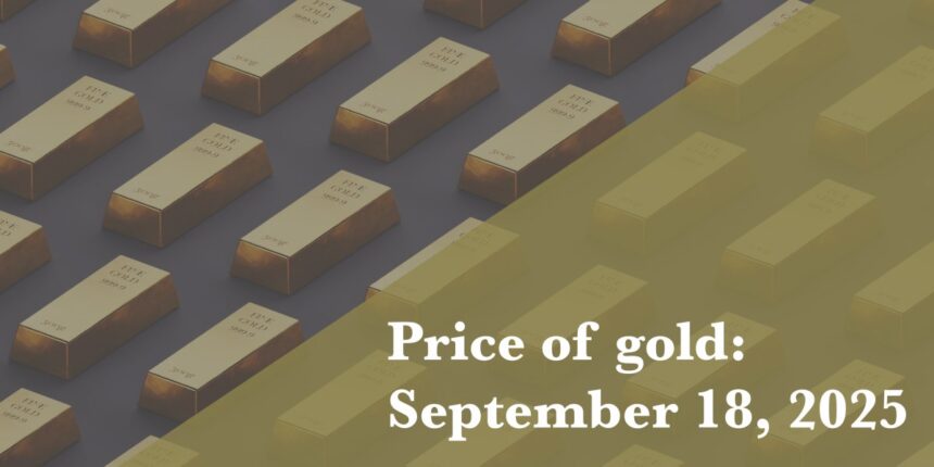 Gold Price Drops to $3,660 Per Ounce Amidst Market Uncertainty 1 Price of gold September 18