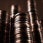 Stacks of pennies