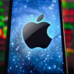 apple logo smartphone stock market ticker background shutterstock editorial 14021711f