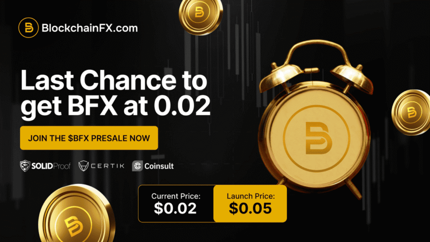 BlockchainFX Emerges as the Top Crypto Presale of the Year 1 bfx last chance at 002