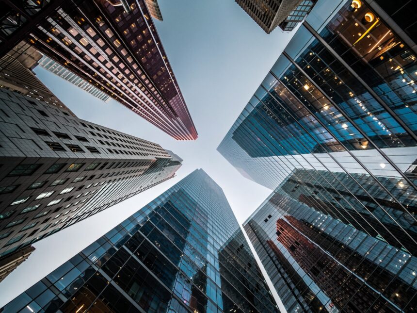 financial district skyscrapers