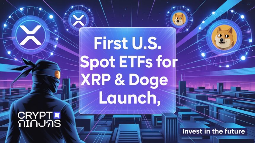 first u s spot etfs for xrp doge launch