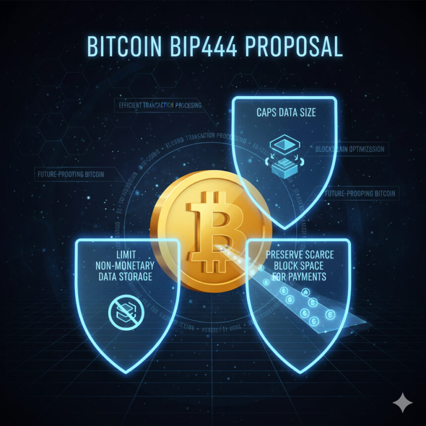 BIP-444 Proposes Temporary Soft Fork to Limit Non-Monetary Data Storage on Bitcoin 1 102725 bip444 proposal bitcoin