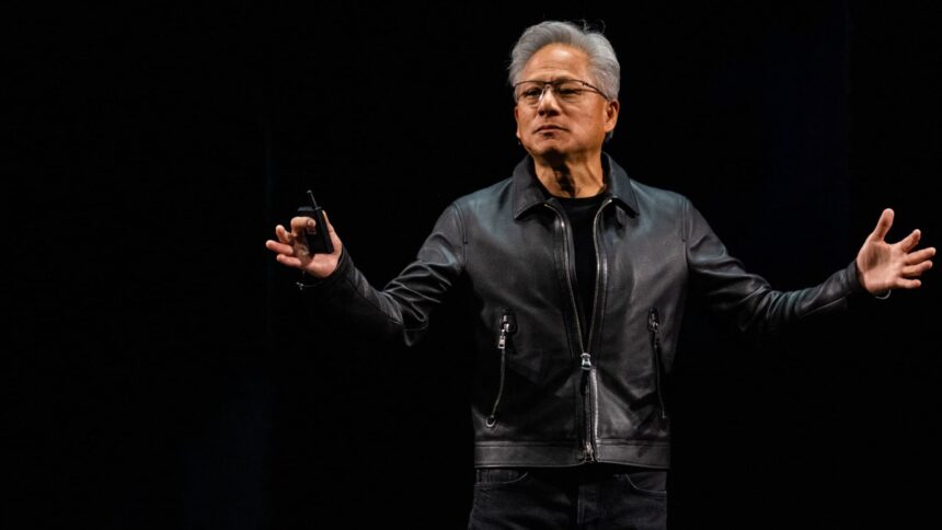 S&P 500 and Nasdaq Hit Record Highs as Nvidia Surpasses $5 Trillion Valuation 1 108218543 1761747041382 gettyimages 2243417747 NVIDIA AI KEYNOTE