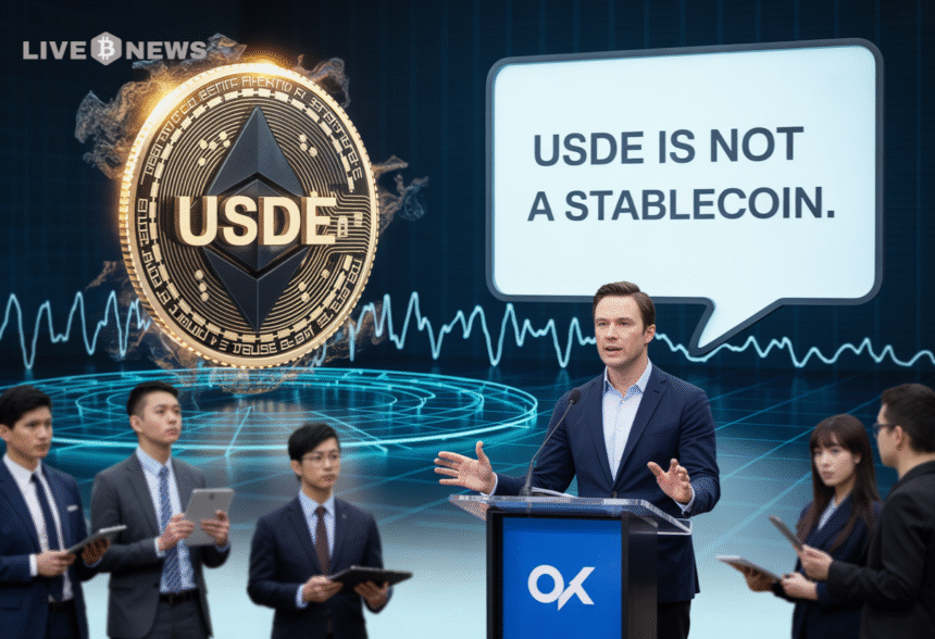Crypto News Ethenas USDe Is Not A Stablecoin OKX Founder Says