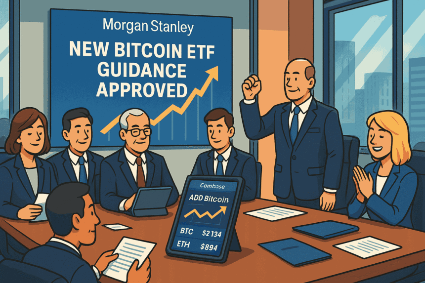 Morgan Stanley Recommends Clients Allocate 2-4% of Portfolios to Bitcoin, Could Channel $40-$80 Billion into Crypto Market 1 Morgan Stanley Bitcoin Guidance Could Channel 80B Into Crypto