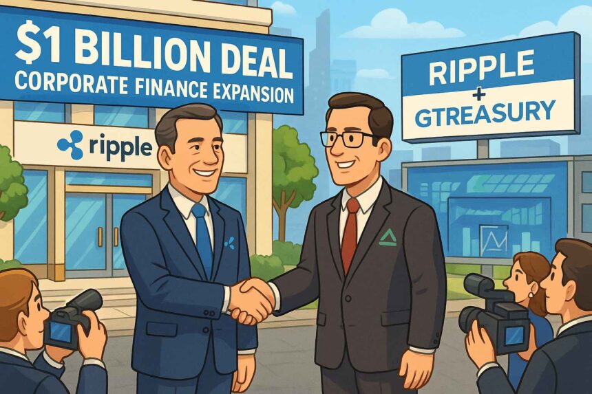 Ripple Buys GTreasury in 1 Billion Deal to Target Corporate Finance