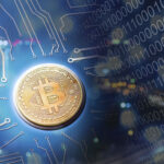 bitcoin on a computer chip