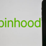 robinhood logo on smartphone hood