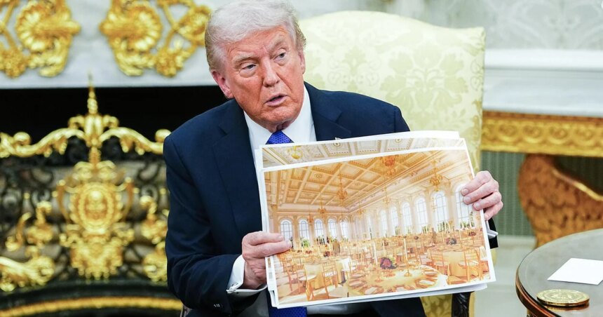 Executives and Corporations Fund Trump's $300 Million Ballroom Amid Policy Interests 1 trump ballroom