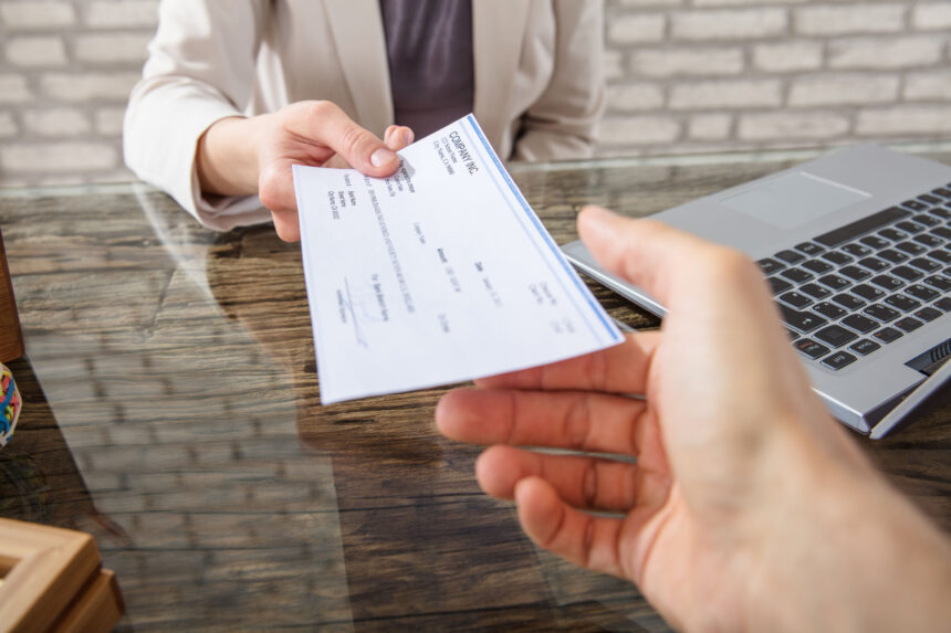 writing a check 2
