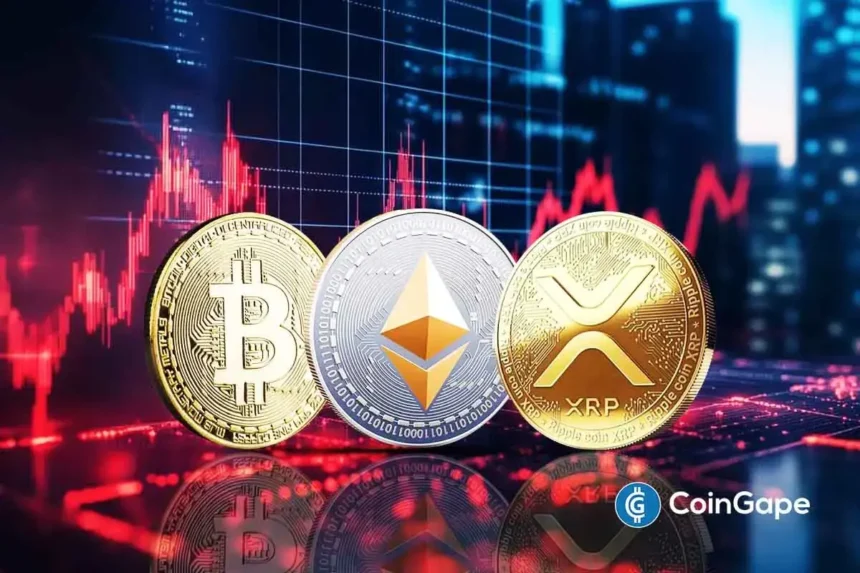 Crypto Market Selloff Alert 5.7B Bitcoin Ethereum XRP Options to Expire Today.webp