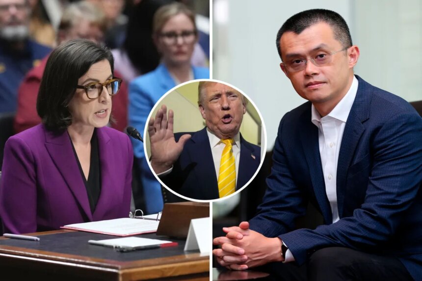 Pardon of Binance Founder Sparks Debate Over Trump's Clemency Powers and DOJ Integrity 1 L R Liz Oyer President Trump Changpeng Zhao