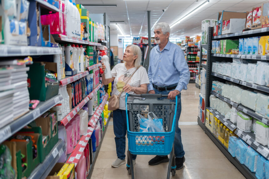 couple shopping in a retail store