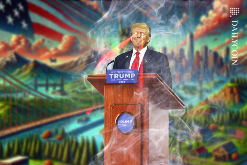 eth ethereum memecoin smoke trump donald usa presidential election web