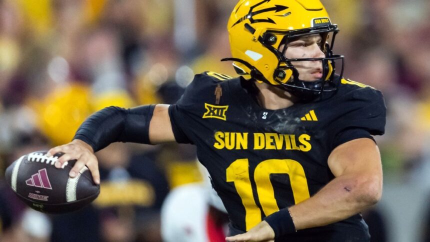Arizona State quarterback Sam Leavitt to enter transfer portal after two seasons as starter