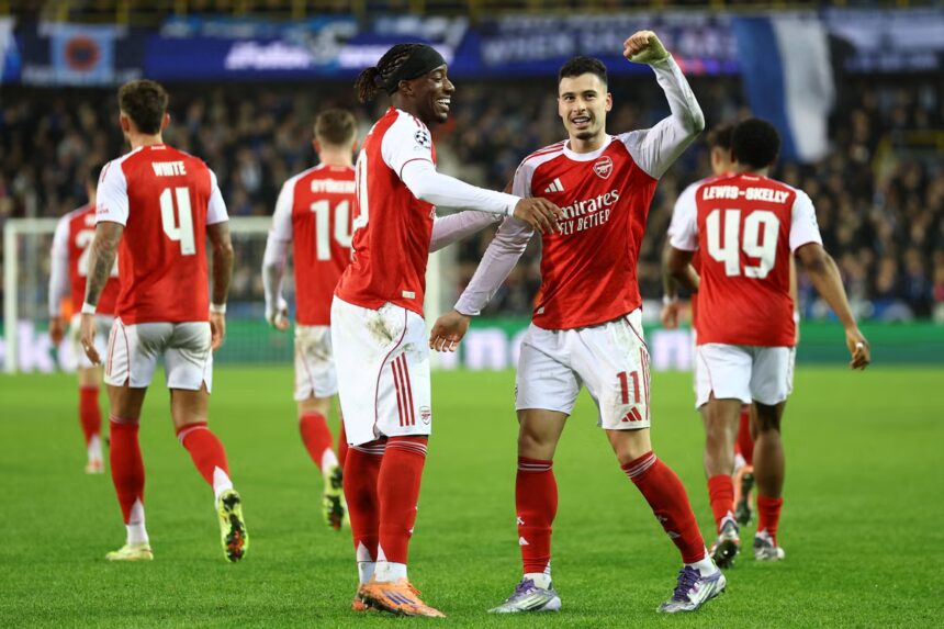 Arsenal Dominates Club Brugge with 3-0 Victory