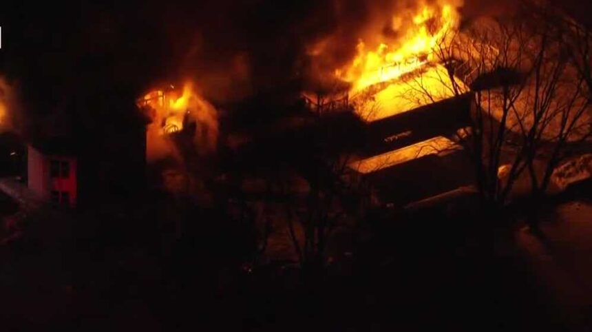 Crews battle early morning brewhouse fire in Muskego