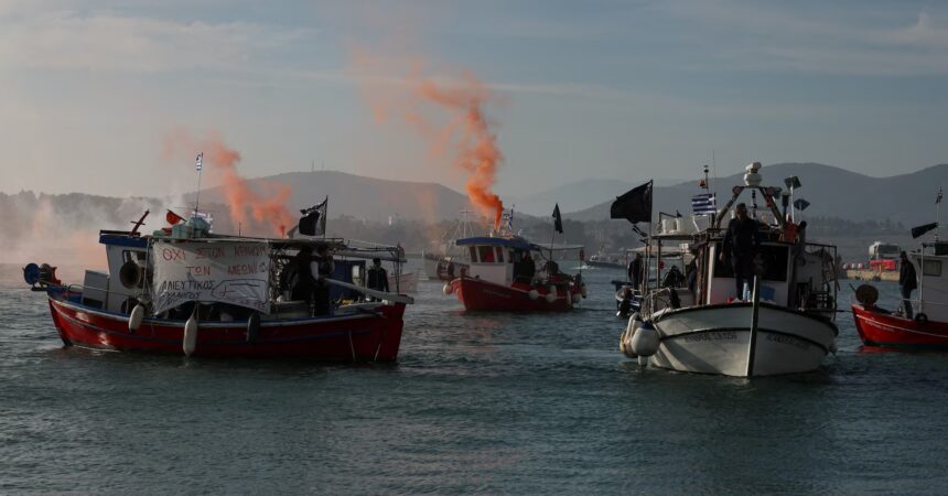 Greek Farmers Protest at Volos Port Over Delayed EU Subsidies