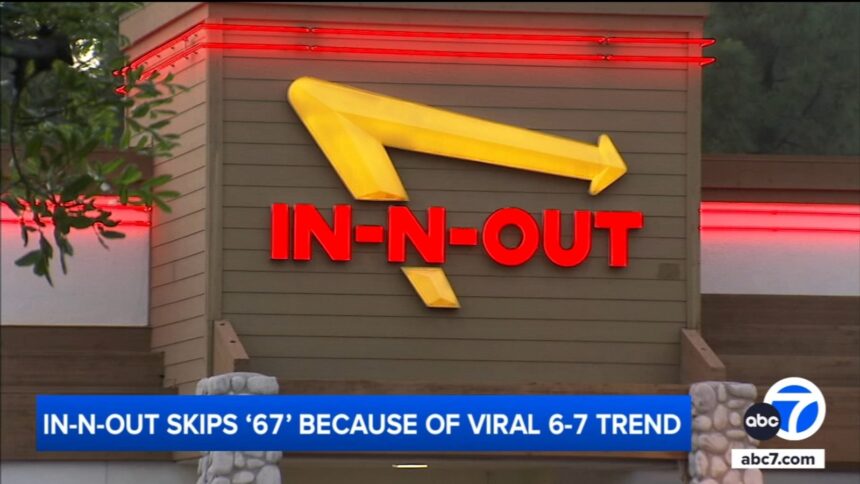 In-N-Out Removes '67' from Order System to Stop Viral Celebrations