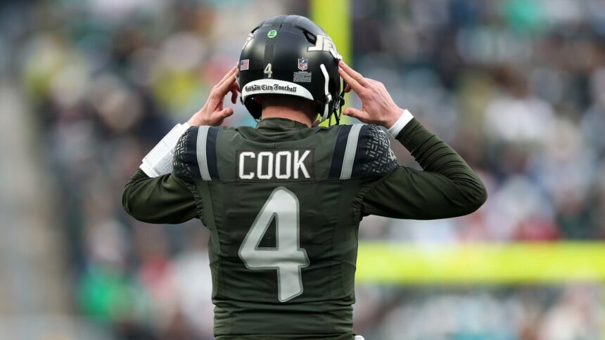 Jets' Undrafted Rookie Brady Cook to Make NFL Debut as Starting Quarterback Against Jaguars