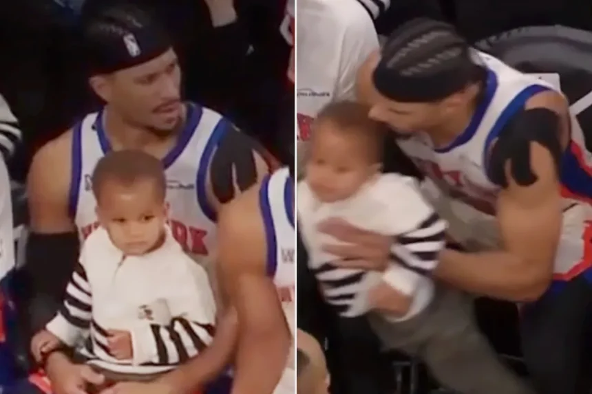 Josh Hart Goes Viral for Adorable Moment with Son at Knicks-Magic Game