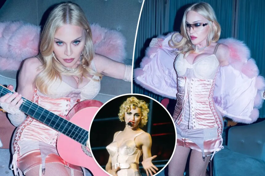 Madonna Channels 'Blond Ambition' Era in Nostalgic Pink Photoshoot