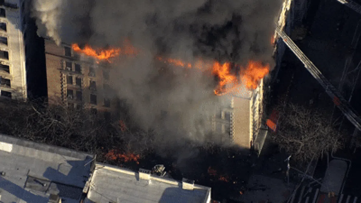 Massive Fire Erupts in Manhattan Apartment Building, Escalates to Fourth Alarm