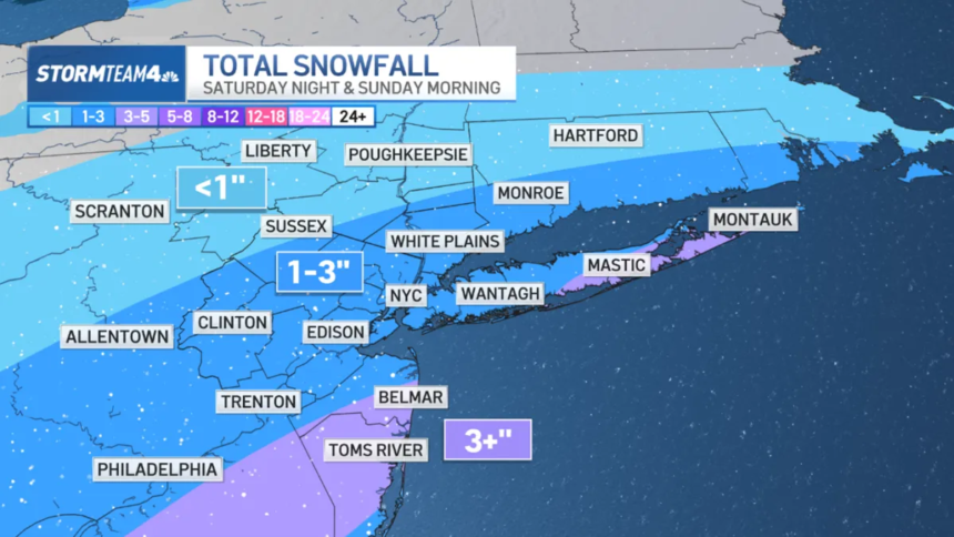New York City Poised for First Accumulating Snow This Weekend