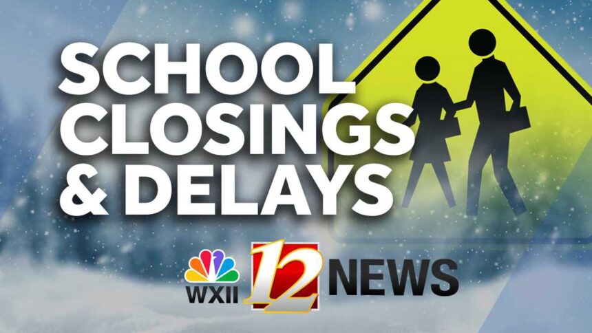 School Closings and Delays in North Carolina for December 9