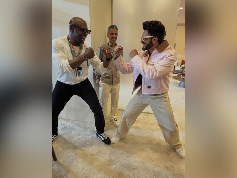 Terry Crews congratulates Ranveer Singh on Dhurandhar at Abu Dhabi GP