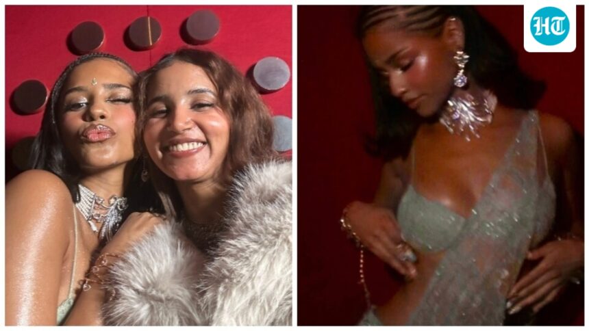 Tyla Dazzles in Customized Saree Designed by Nancy Tyagi During Mumbai Visit