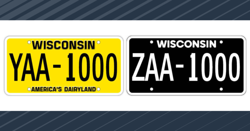 Wisconsin Introduces Blackout and Retro Yellow License Plates