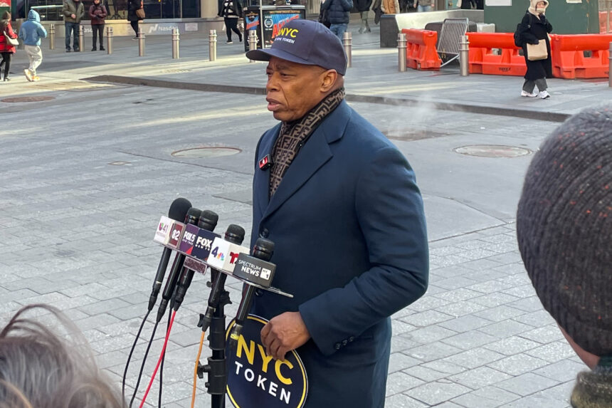 Eric Adams' NYC Token Plunges in Value Following Launch 1 011226 adams crypto presser 1