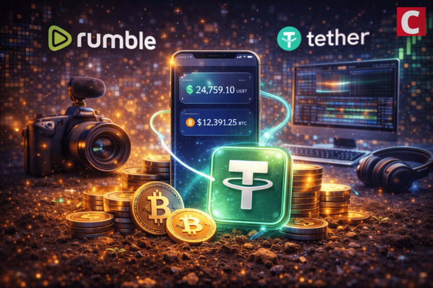 rumble and tether launches crypto wallet for digital creators