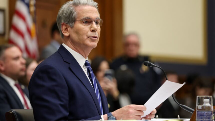 House Democrats Call for Investigation into Trump Family's Cryptocurrency Venture 1 108261397 17702239542026 02 04t163713z 423112504 rc23fjagmhhs rtrmadp 0 usa congress bessent hearing