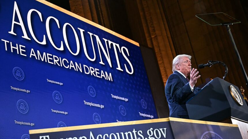 Over 1 Million Sign Up for Trump Accounts Ahead of Launch Date 1 108262653 1770399637971 gettyimages 2258080693 AFP 94BW7EB